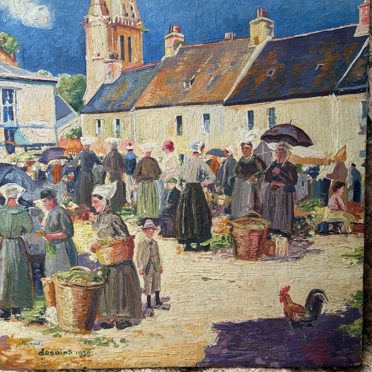 Marché De Paimpol Signé Desains