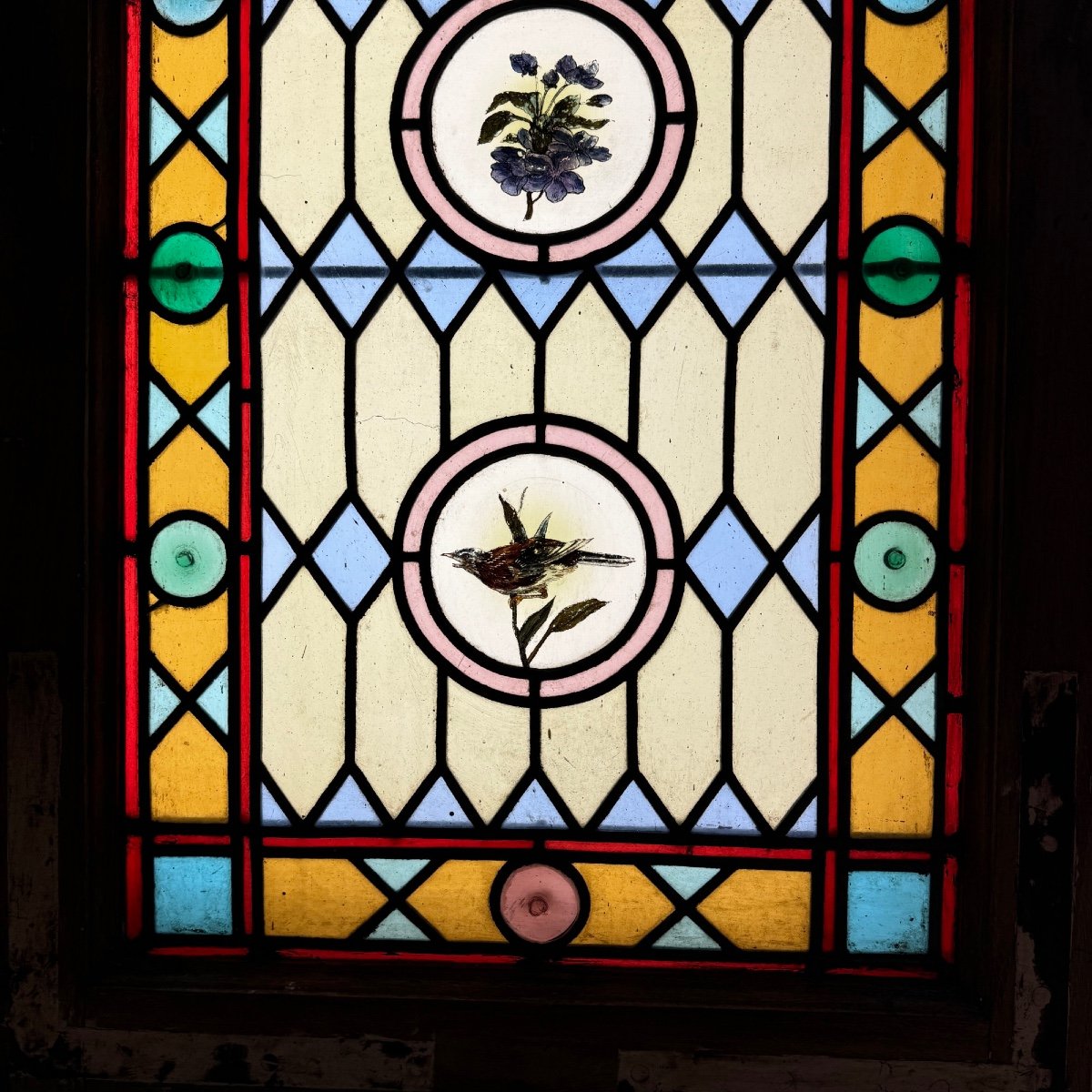 Stained Glass Window Ogive 1 (108 X 56 Cm)-photo-3