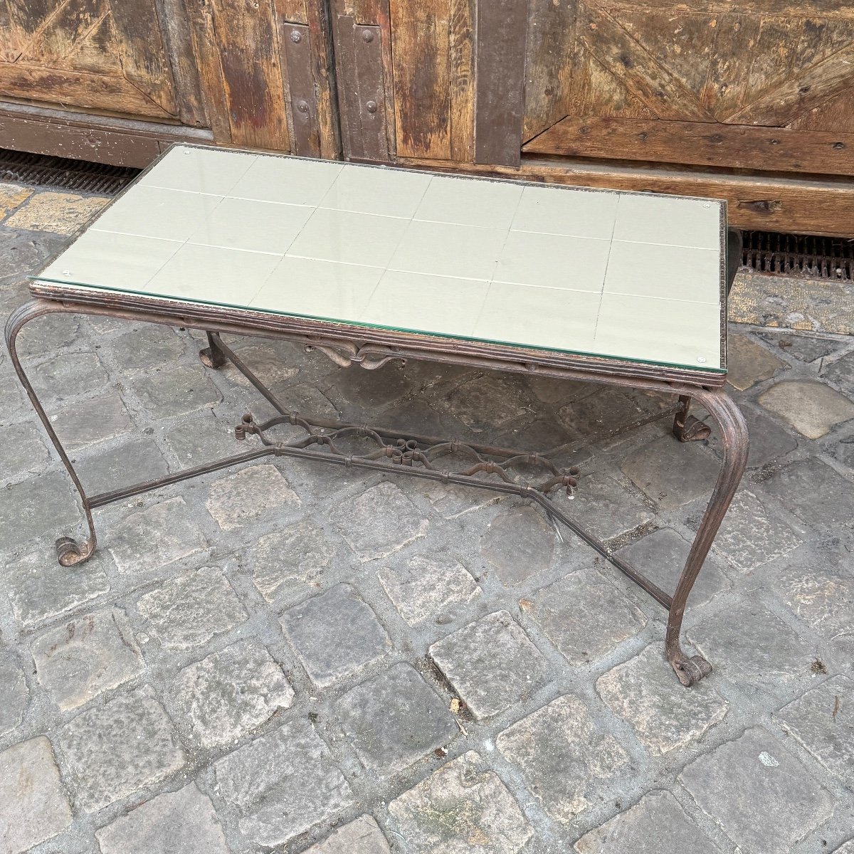 Wrought Iron Coffee Table-photo-2