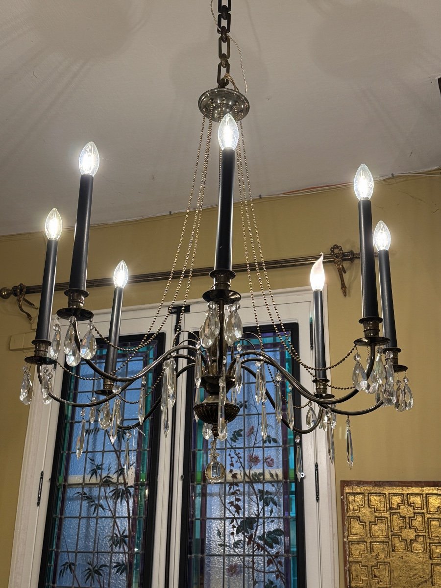 8 Light Arm Chandelier