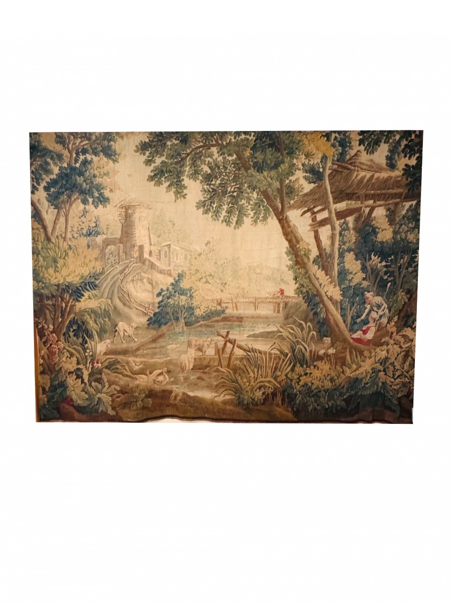 Large Greenery Tapestry H230cm L360cm