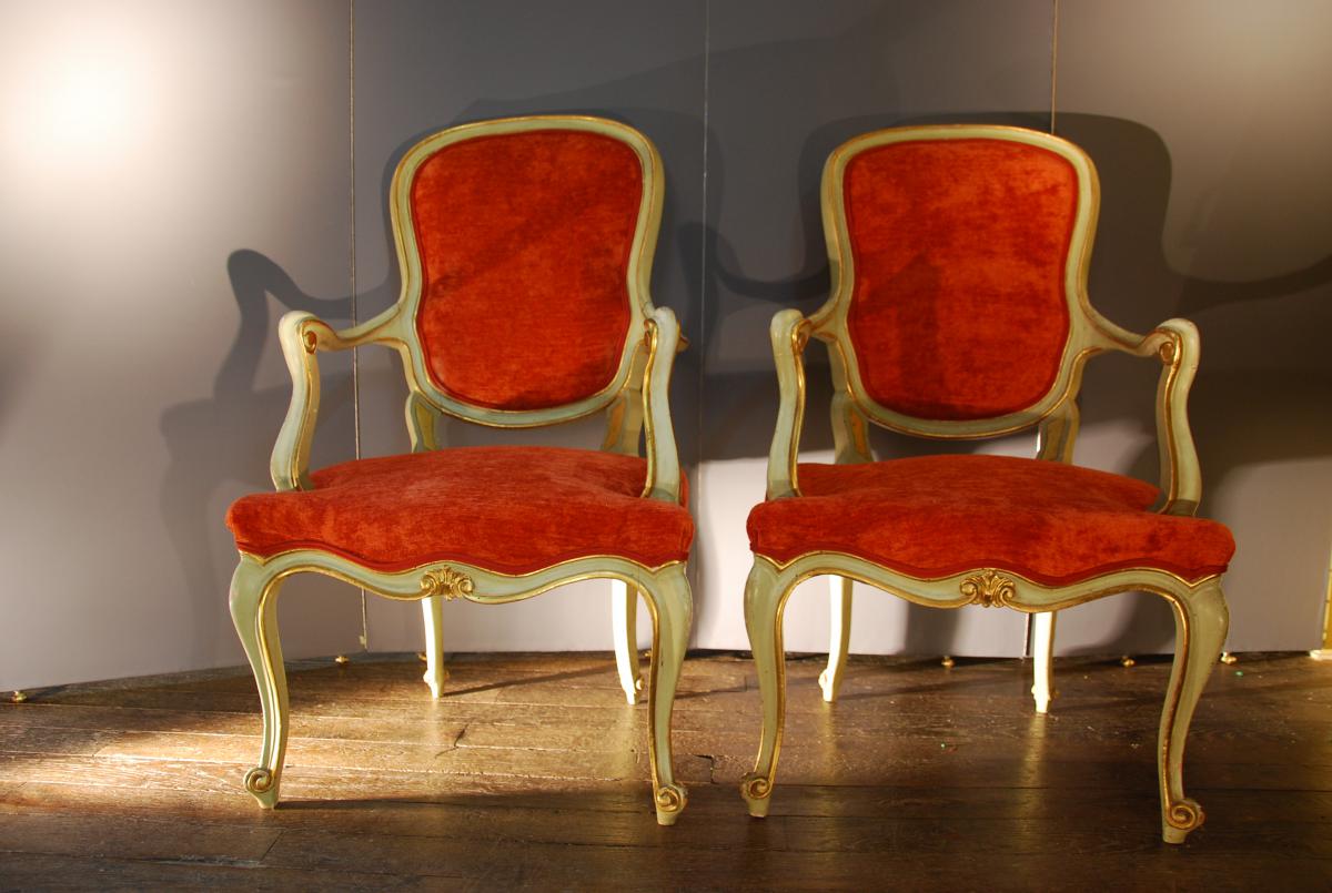 Pair Of Italian 19th Armchair