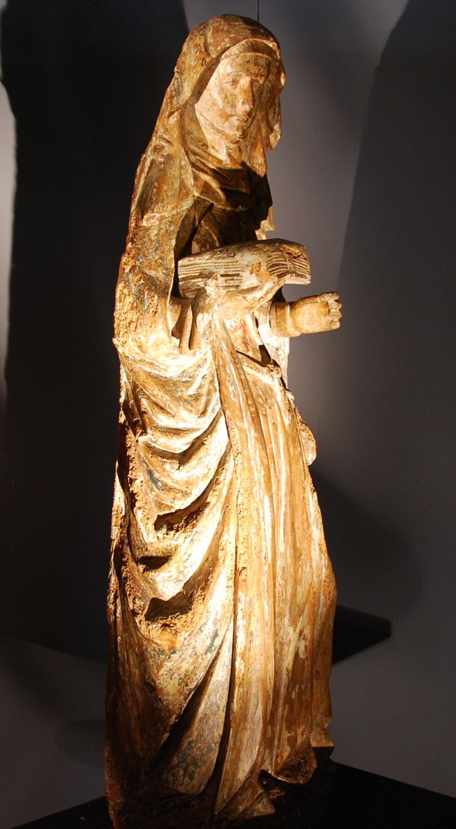 Grande Sainte Anne En Bois Sculpté 16 Ème siècle