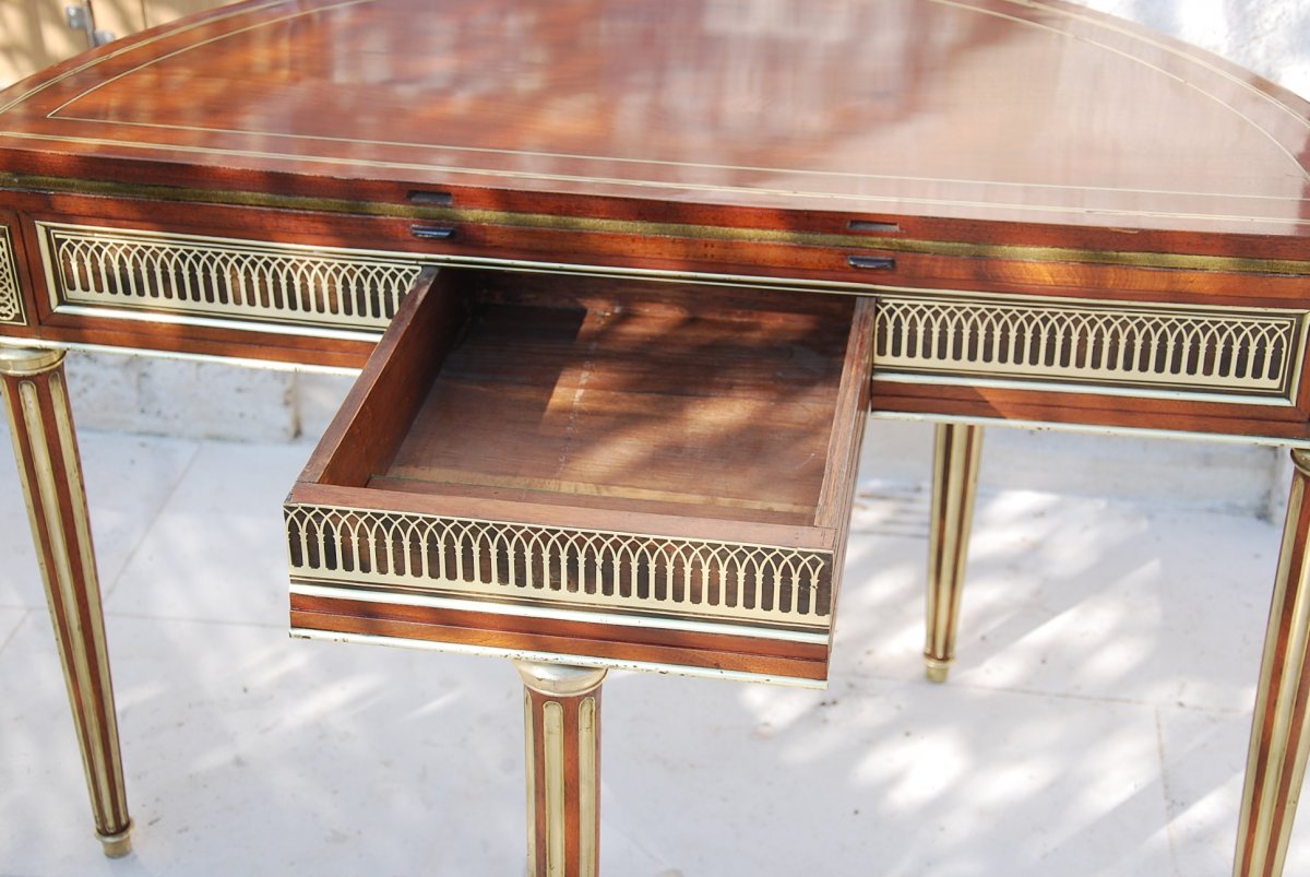 Table Demi-lune Louis XVI-photo-4