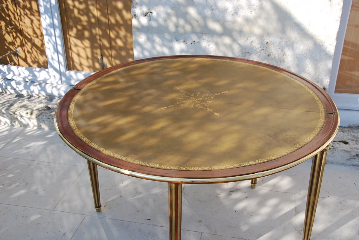 Table Demi-lune Louis XVI-photo-5