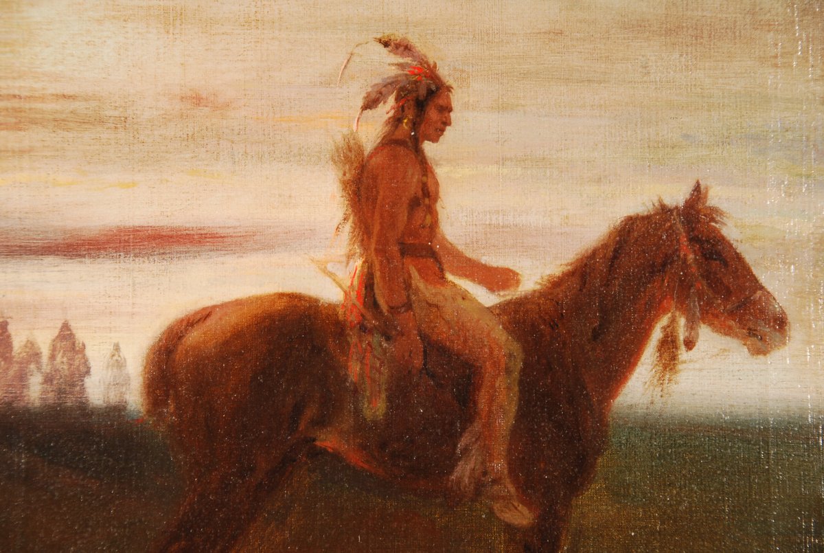 Apache Chief Signed Janet Lange (1815-1872)