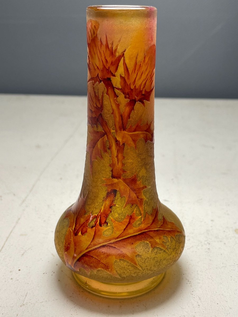 Vase Daum « aux Chardons »