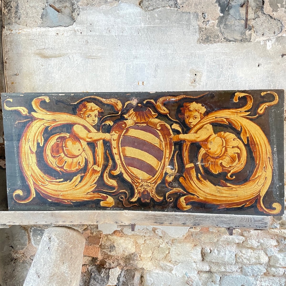 Woodwork In The 18th Century Coat Of Arms