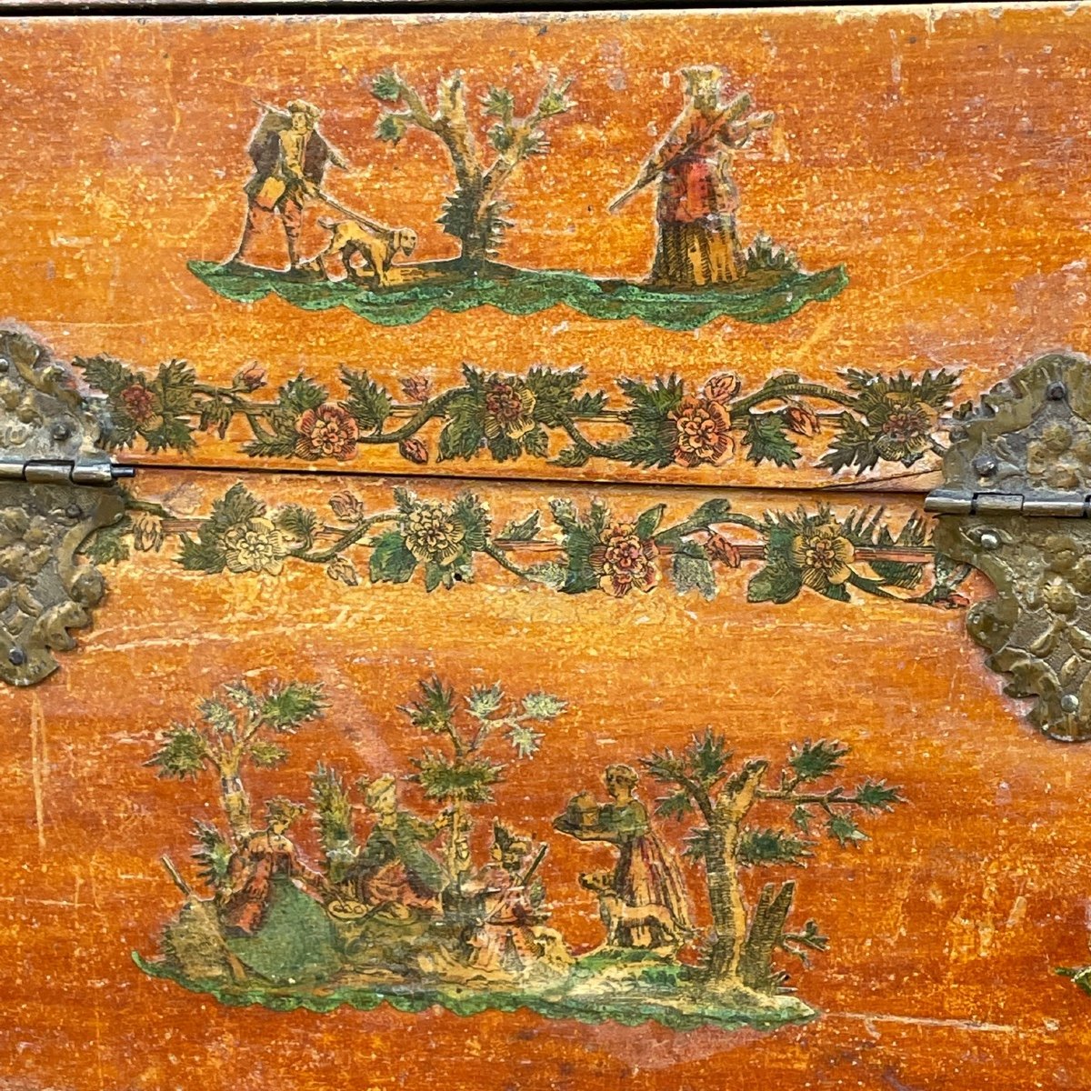 18th Century Italian Arte Povera Box-photo-1