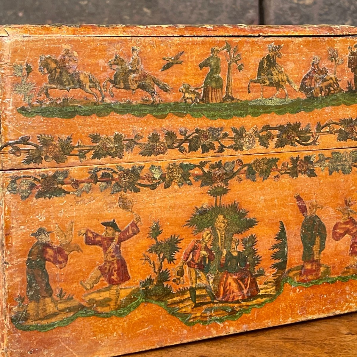 18th Century Italian Arte Povera Box-photo-4