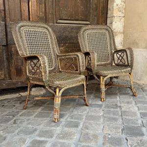 Pair Of Perret And Vibert Armchairs