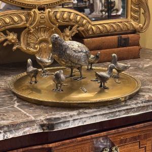 Partridges In Bronze