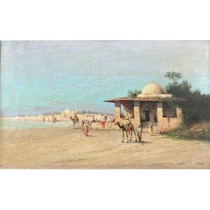 Orientalist Painting Signed Inoel