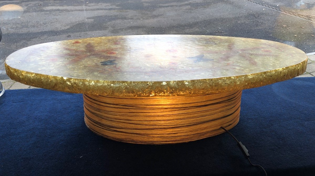 Luminous Resin Coffee Table By Accolay