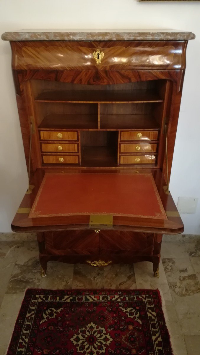 ​​​​​​​Secretaire Louis XV  estampillé Jean-Charles Ellaume -photo-7