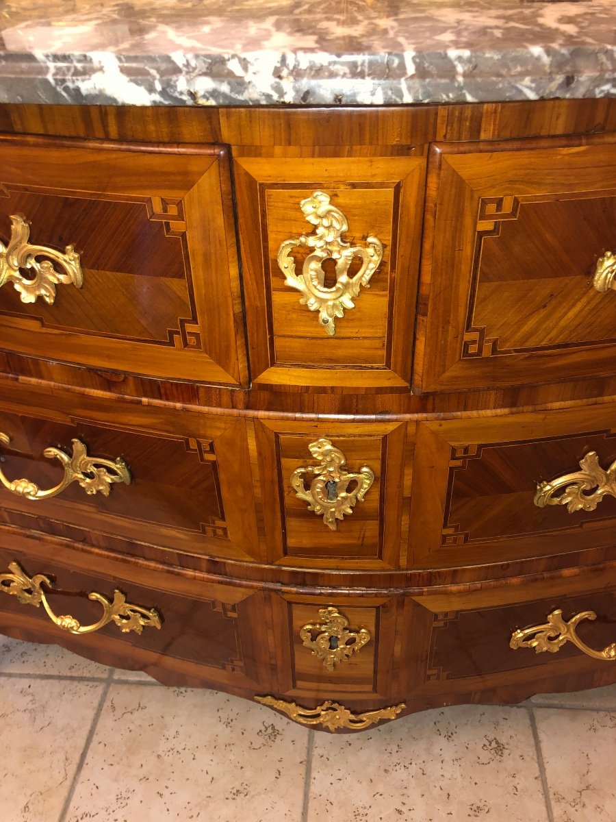 Louis XV Style Chest Of Drawers -photo-2