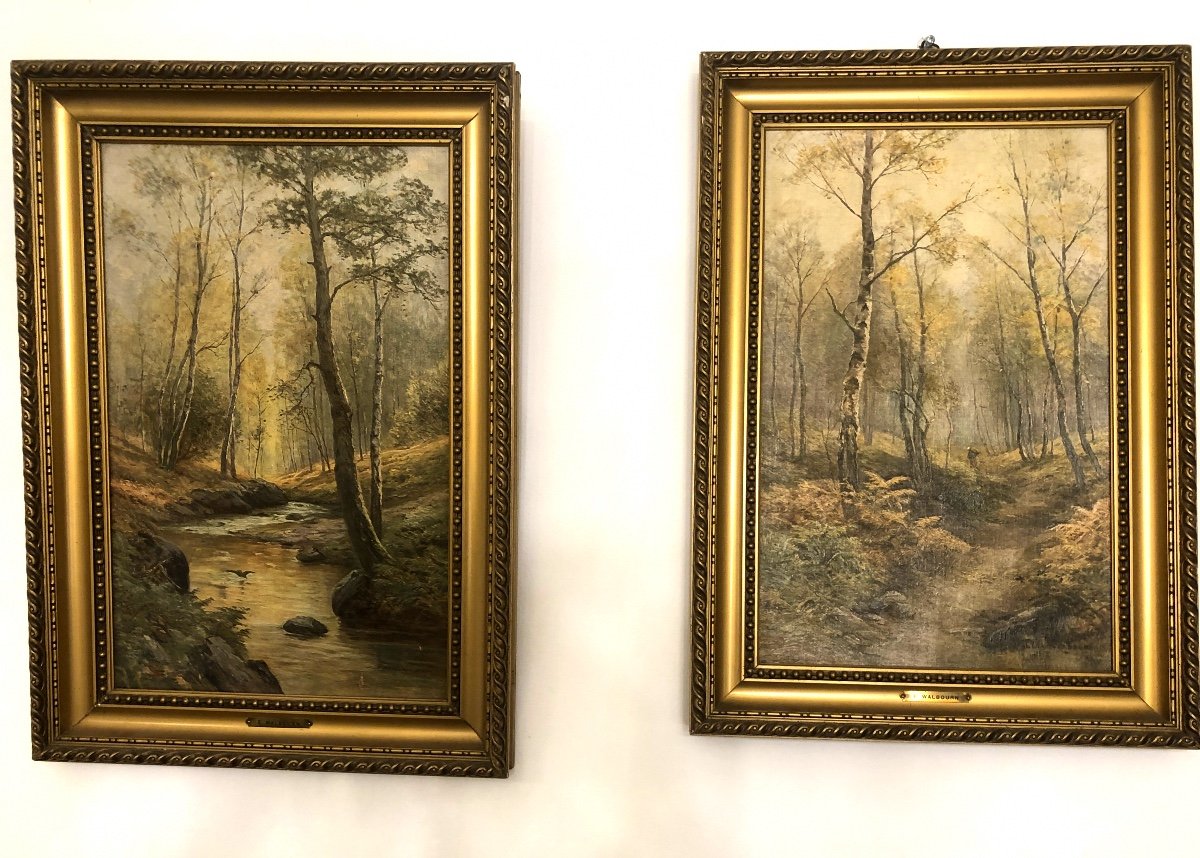 Pair Of Oil Paintings By Ernest Charles Walbourn