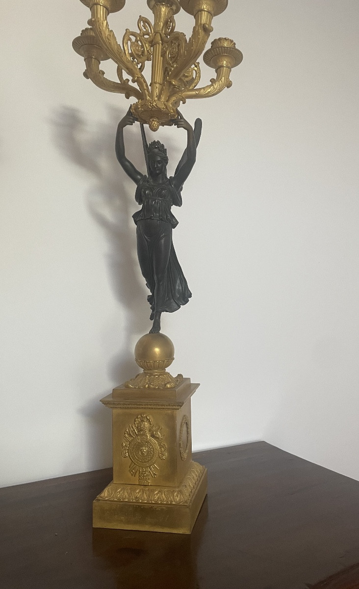 Of Gilt Bronze Candelabra -photo-7