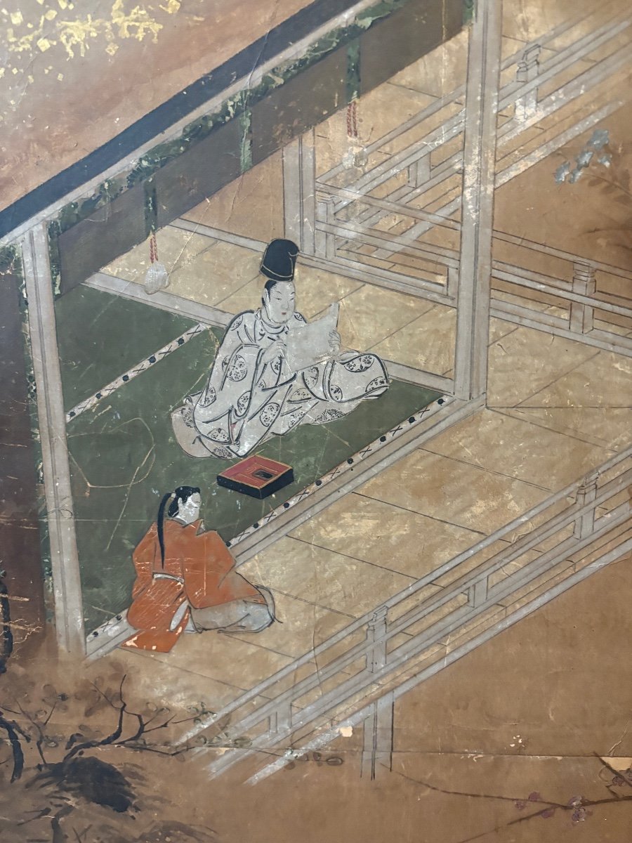 Epoque Edo - Paravent Japonais -photo-2
