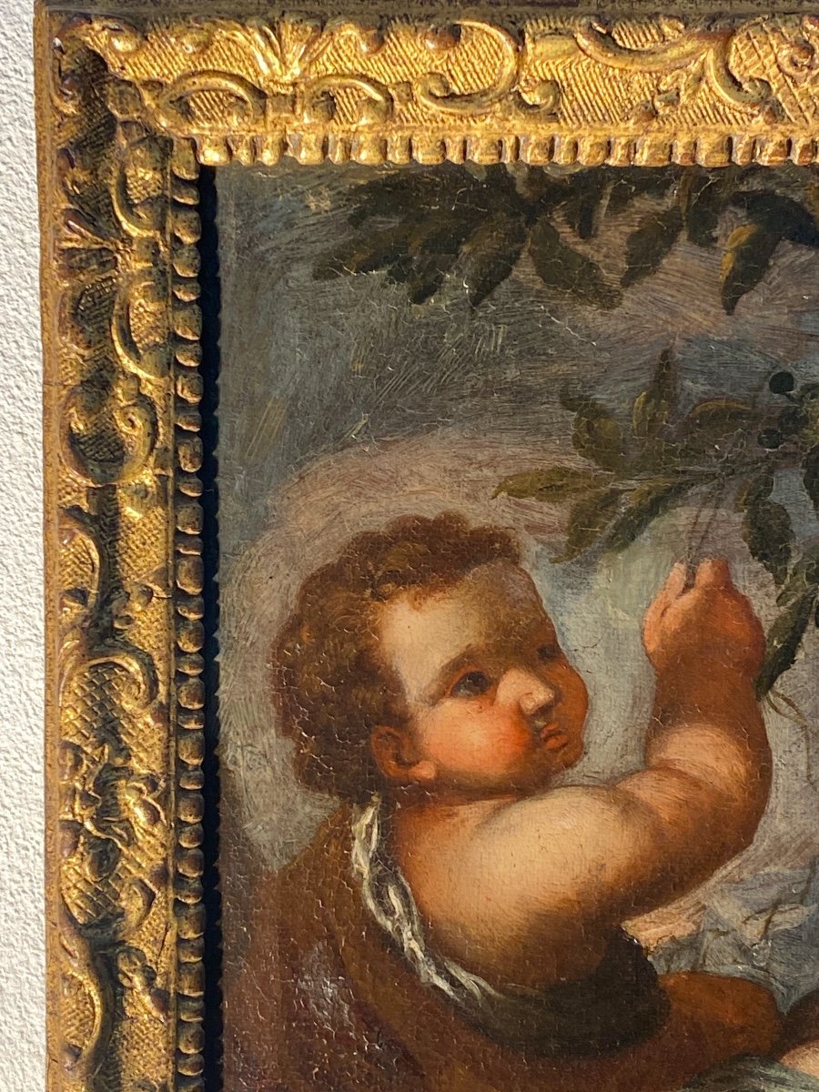 Pair Of Italian School Paintings Early 18th Century-photo-5