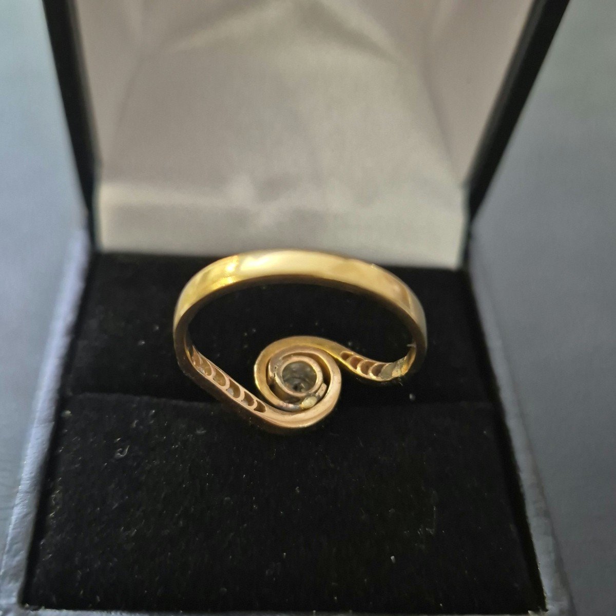 1930s Engagement Swirl Ring-photo-3