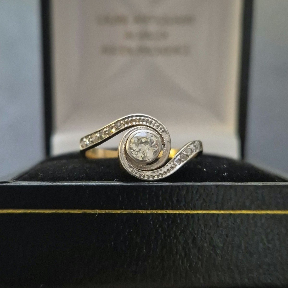 1930s Engagement Swirl Ring