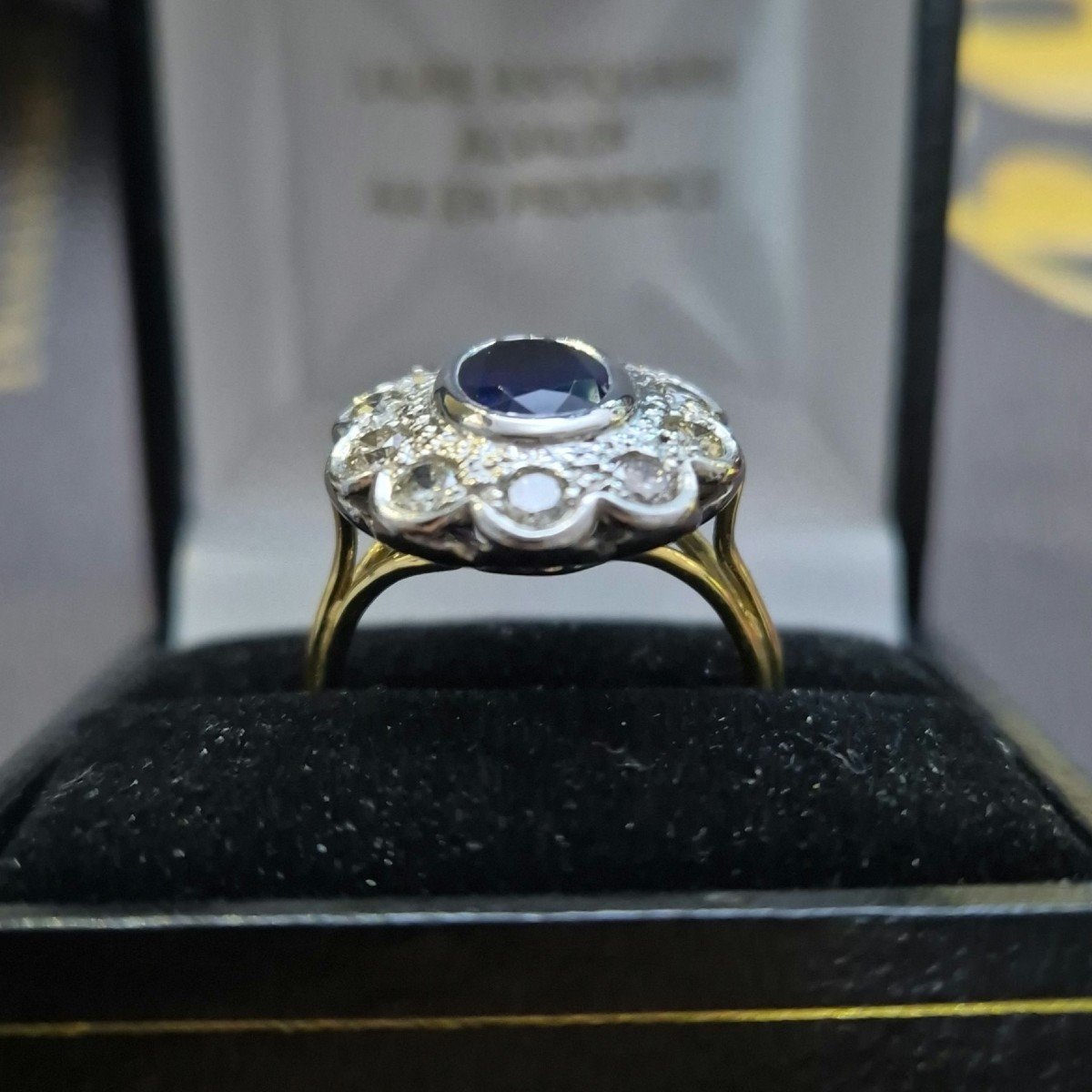 Sapphire Diamond Entourage Ring-photo-2