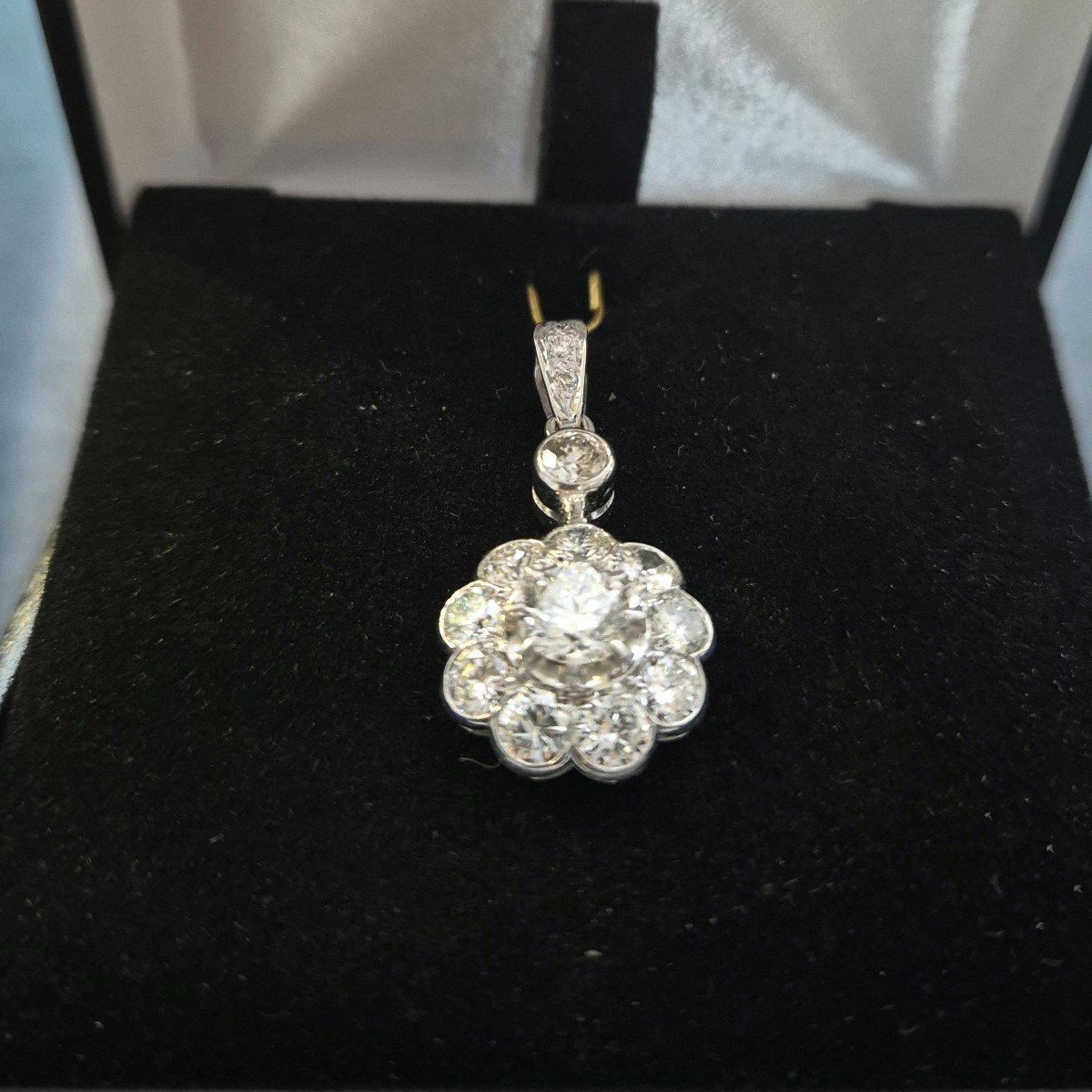 Art Deco Diamond Pendant-photo-3