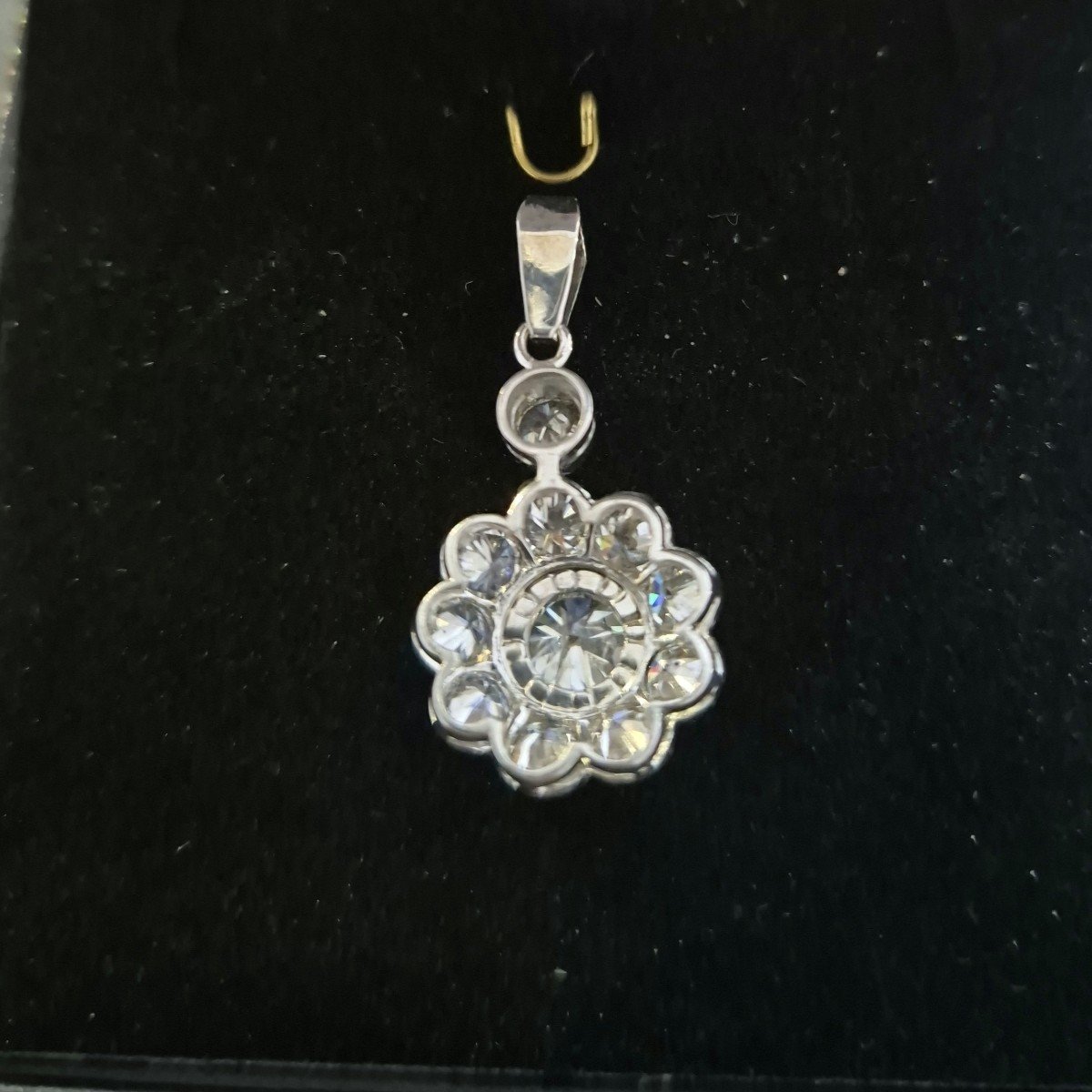 Art Deco Diamond Pendant-photo-4