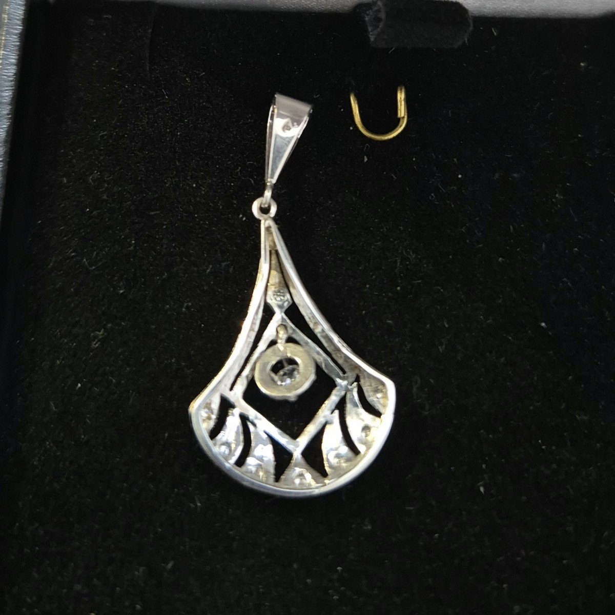 Art Deco Diamond Pendant-photo-4