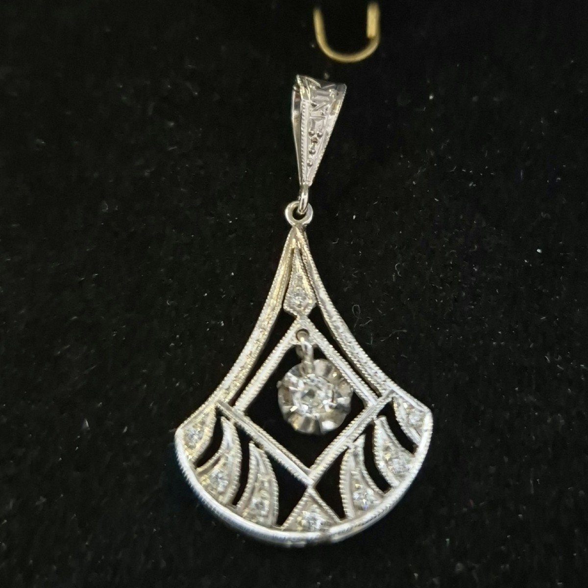 Art Deco Diamond Pendant-photo-1