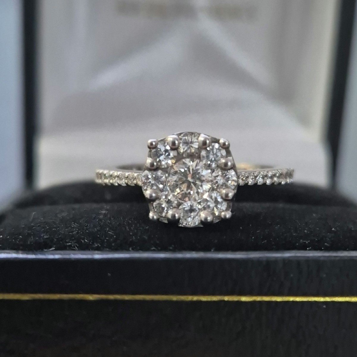 White Gold Diamond Solitaire Ring-photo-4