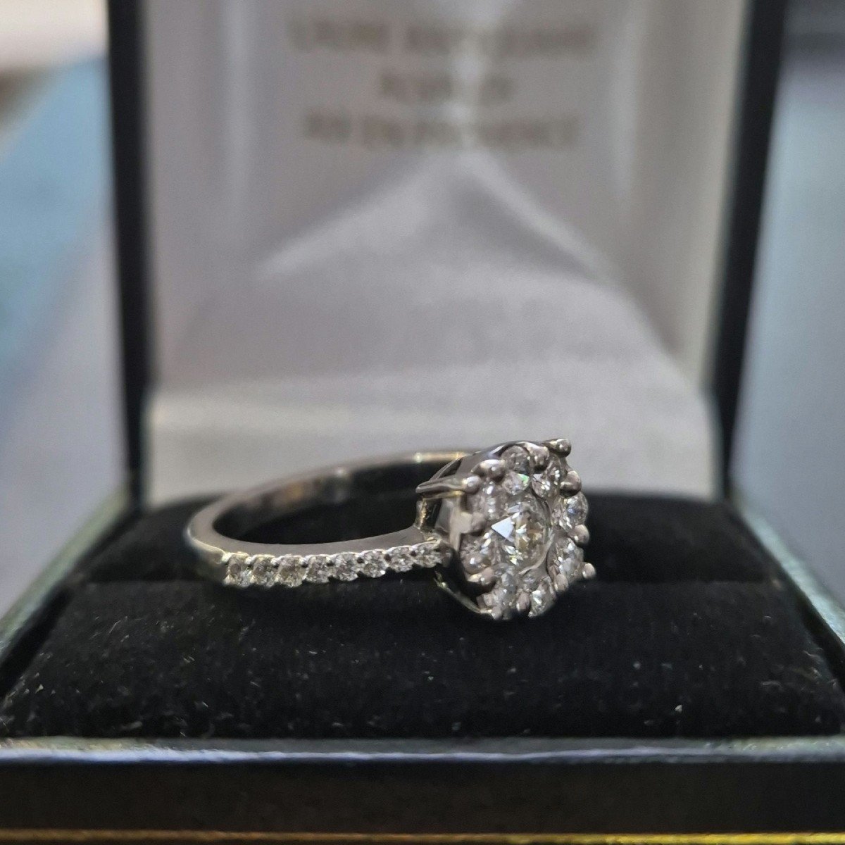 White Gold Diamond Solitaire Ring-photo-1