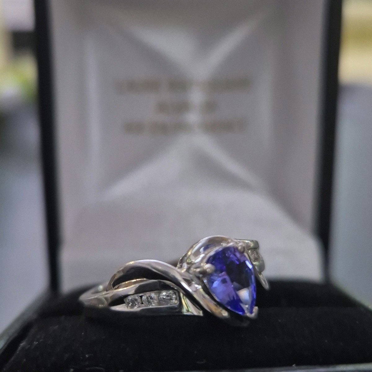 Bague Or Gris Tanzanite Diamants-photo-1