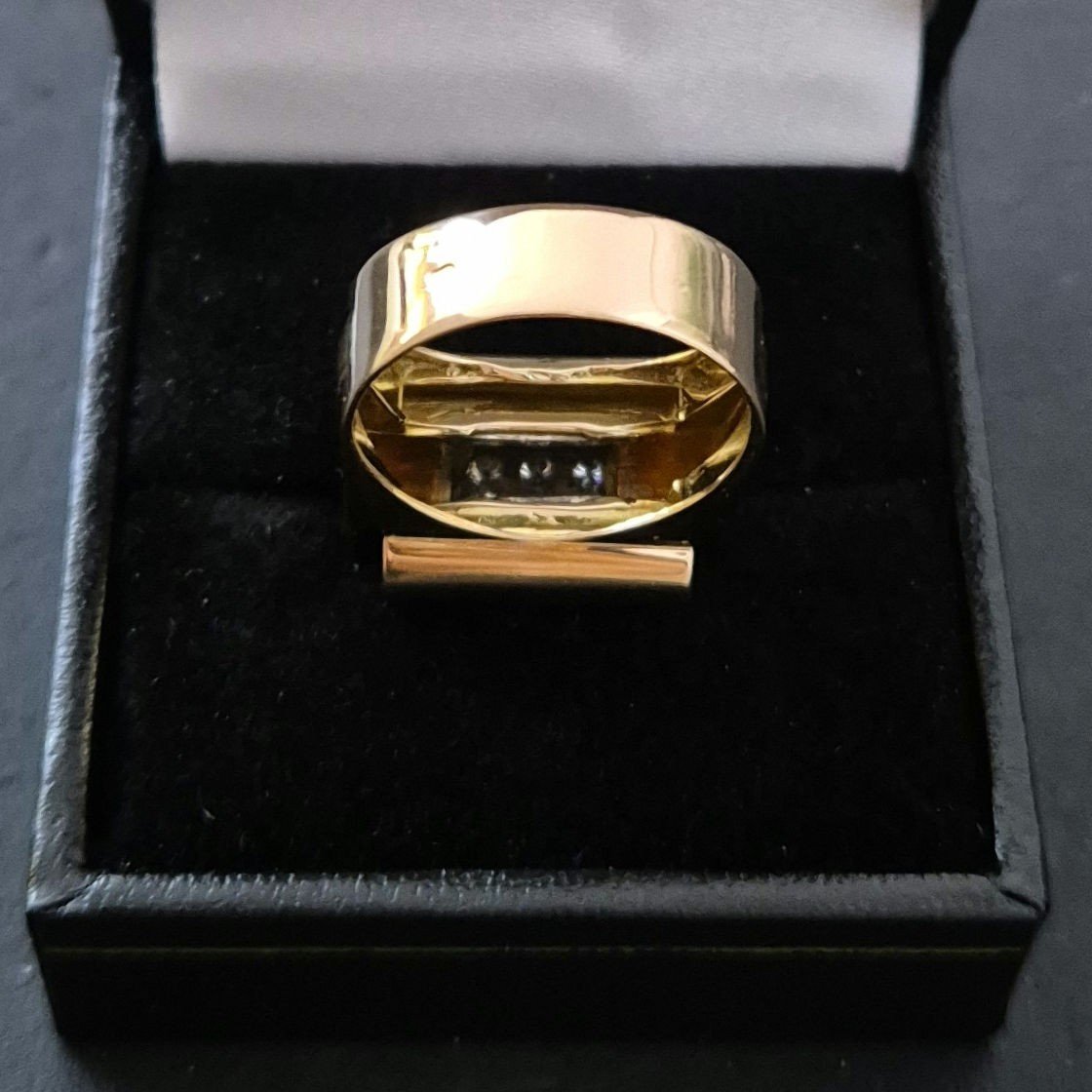 Tank Ring Rose Gold Diamonds-photo-4