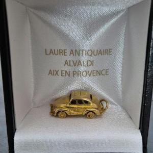 Yellow Gold Car Motif Charm