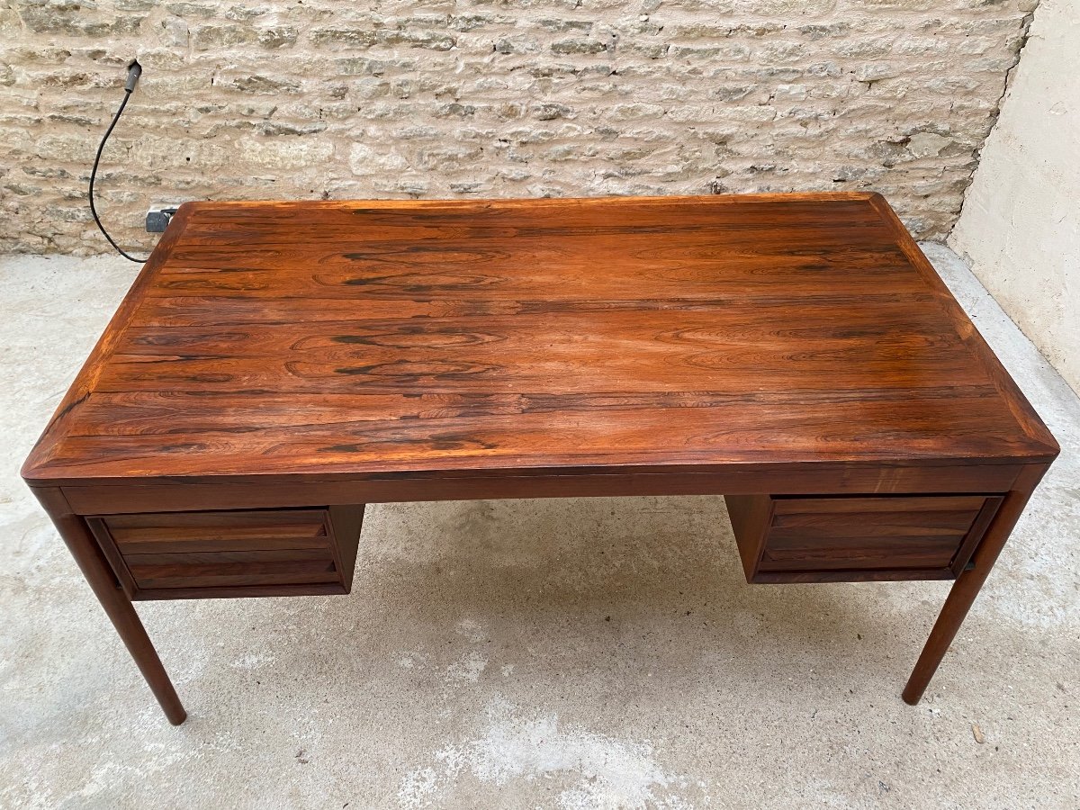 Rosewood Desk Plat, Attributed To Torbjorn Afdal - Edited By Bruskbo, 1960.-photo-2