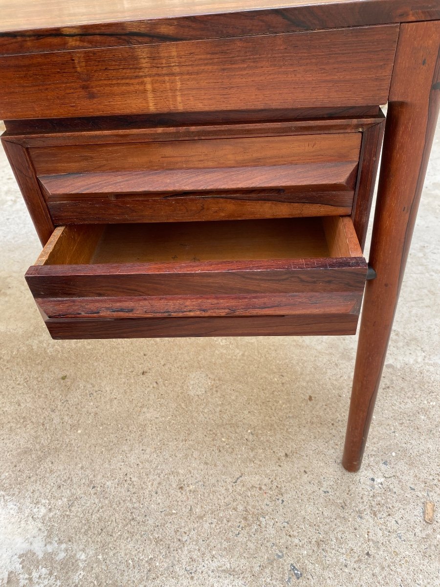 Rosewood Desk Plat, Attributed To Torbjorn Afdal - Edited By Bruskbo, 1960.-photo-3