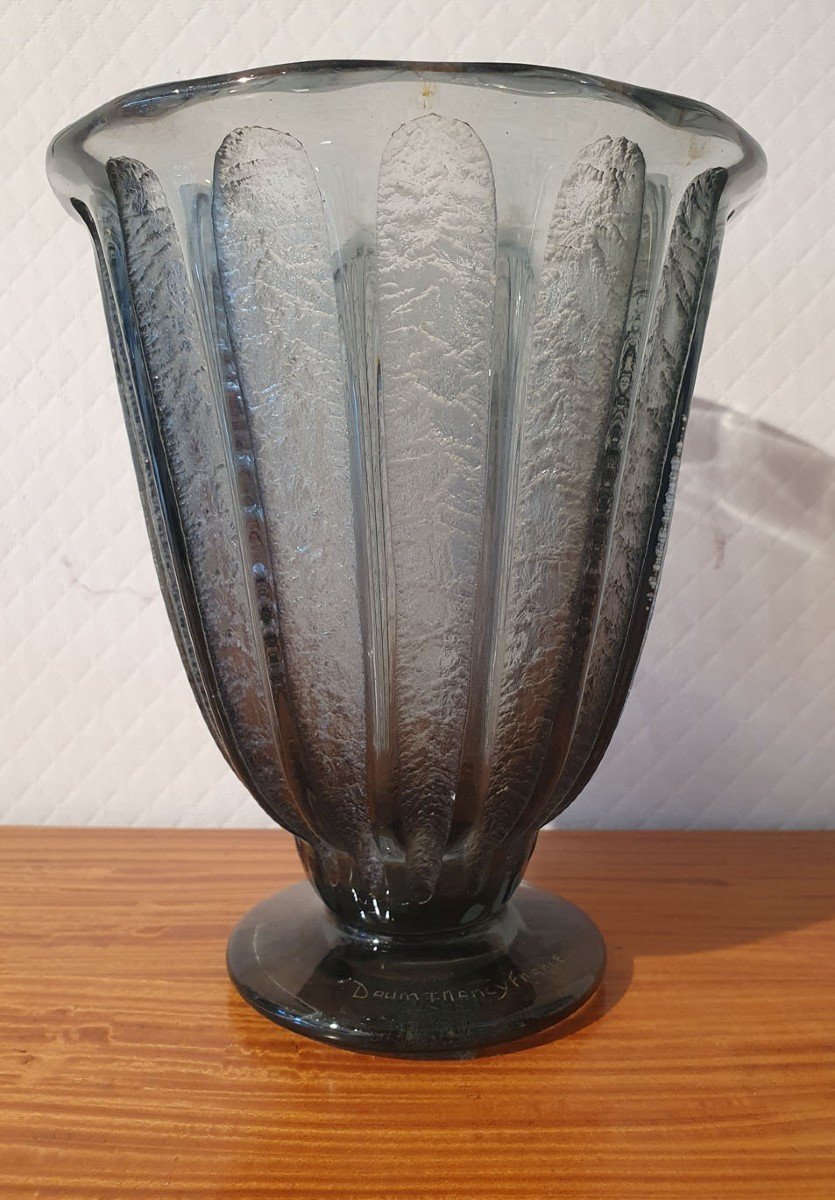 DAUM  NANCY -  VASE ART DÉCO, ca 1925-photo-2