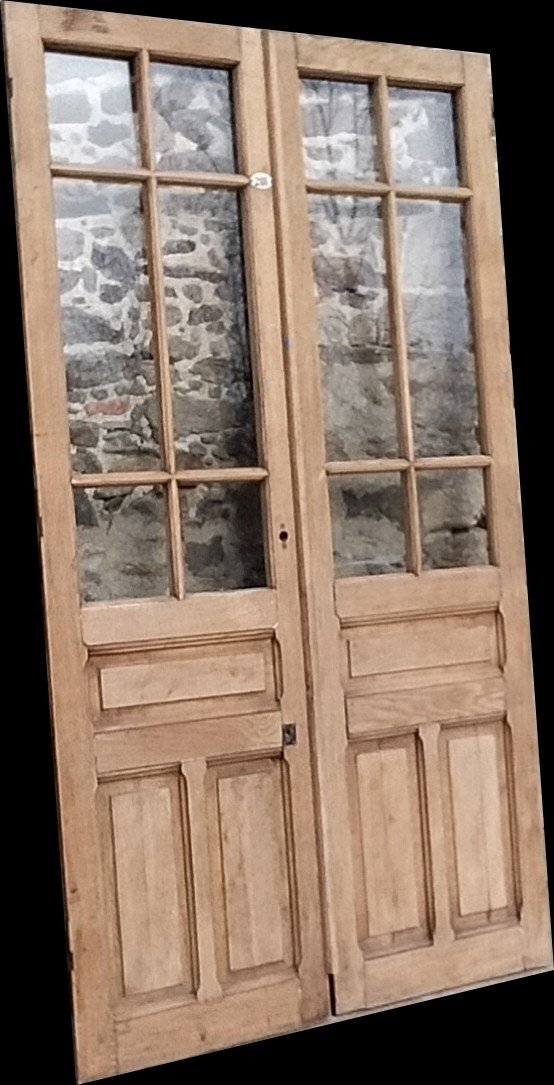 F̶o̶u̶r̶ Solid Glazed French Door XIXth Century  Atelier Orangerie Door-photo-3