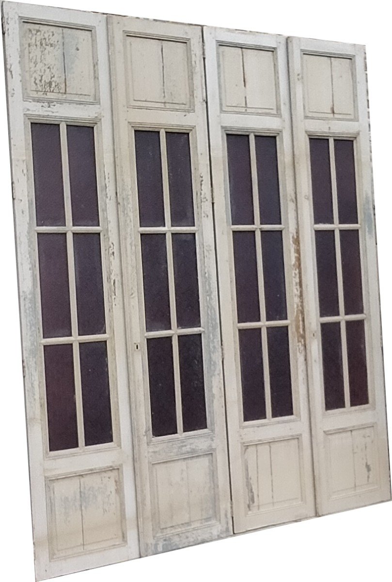 4 Large Old Glass Doors With Architectural Lines-photo-3
