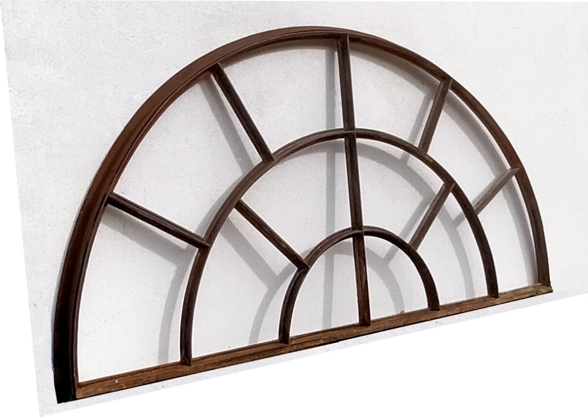 5 Large Arched Transoms Orangery Window Door Old Bull's Eye-photo-2