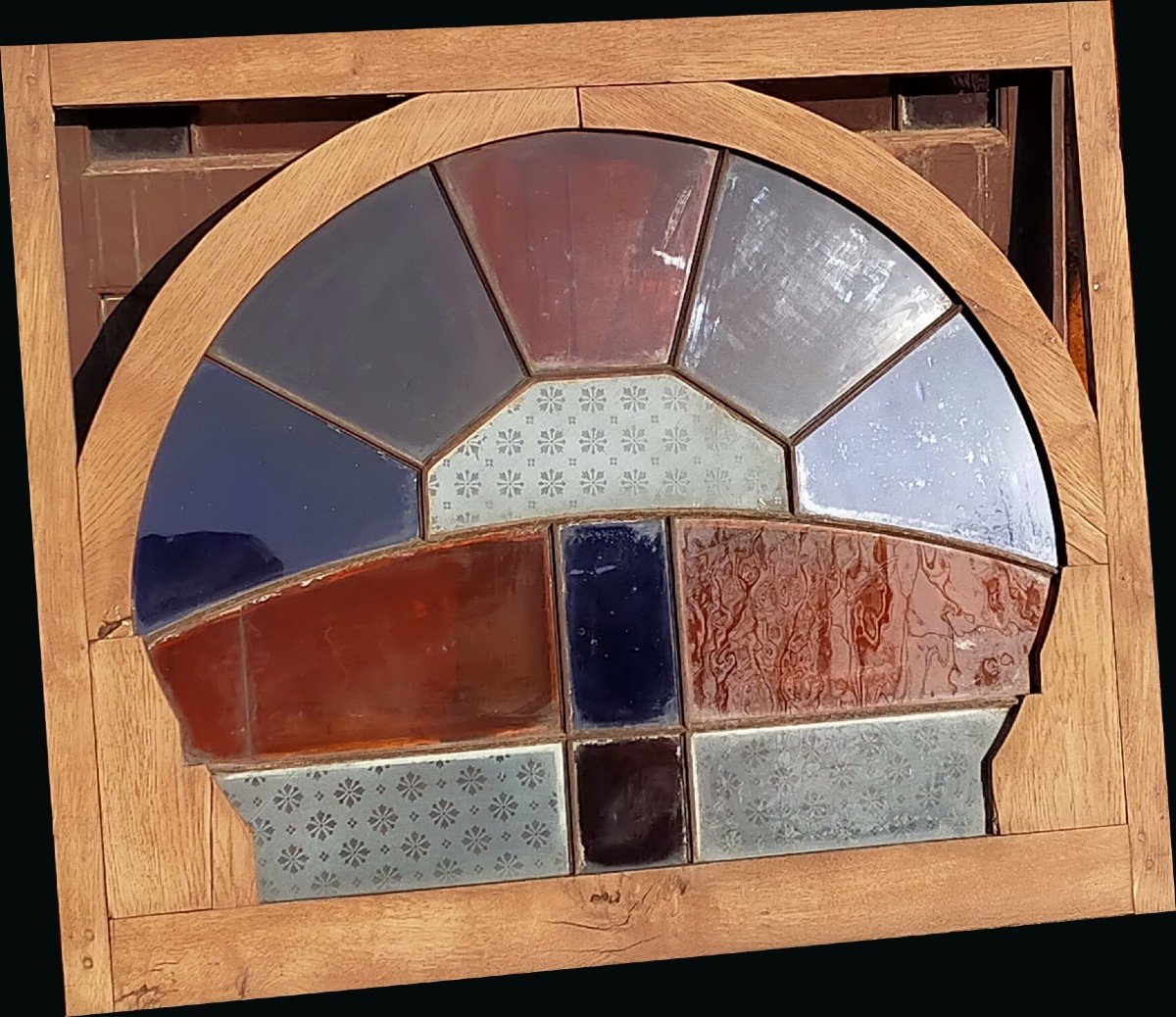 Old Transom Art Deco Period Nancy Porte-photo-1