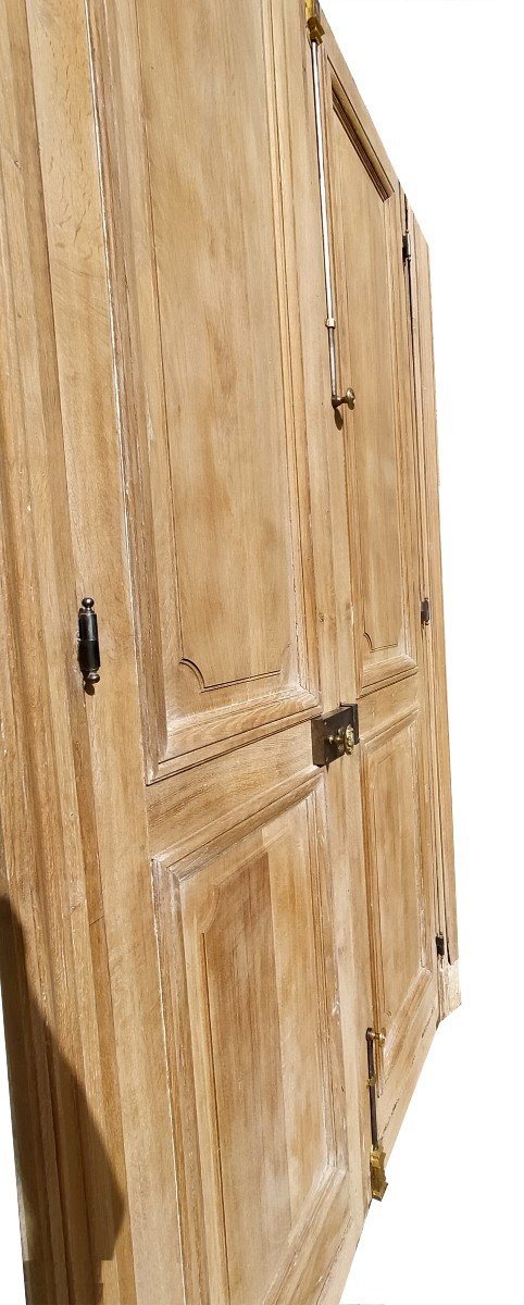 5 Old Double Haussmann Oak Doors High Quality Appearance-photo-1