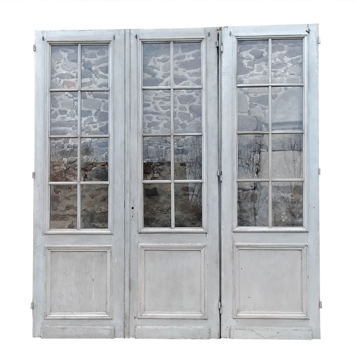 Harmonious Bay Window 3 French Doors Room Separation Glass Partition