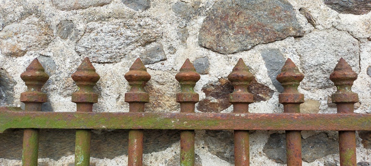 Rare Grand Portail Ancien De Château D’époque XVIIIème / XIXème En Fer Forgé Grilles-photo-3