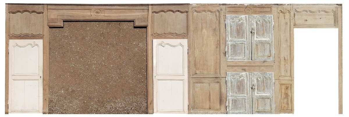 Old Alcove Woodwork And 18th Century Cupboard Woodwork In Oak Door