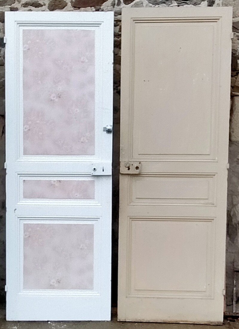 2 Old Double-sided Communication Doors 1930 -photo-2