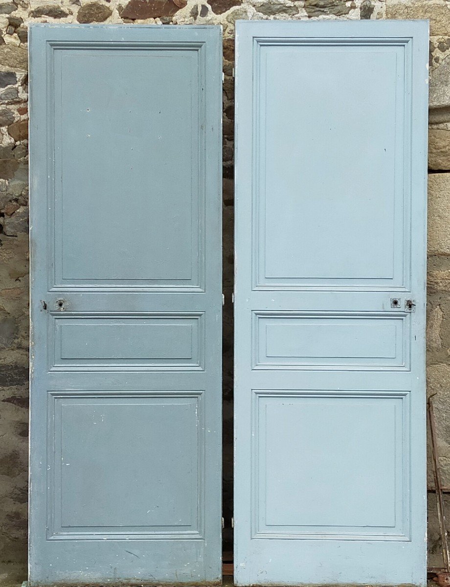 2 Old Double-sided Communication Doors 1930 