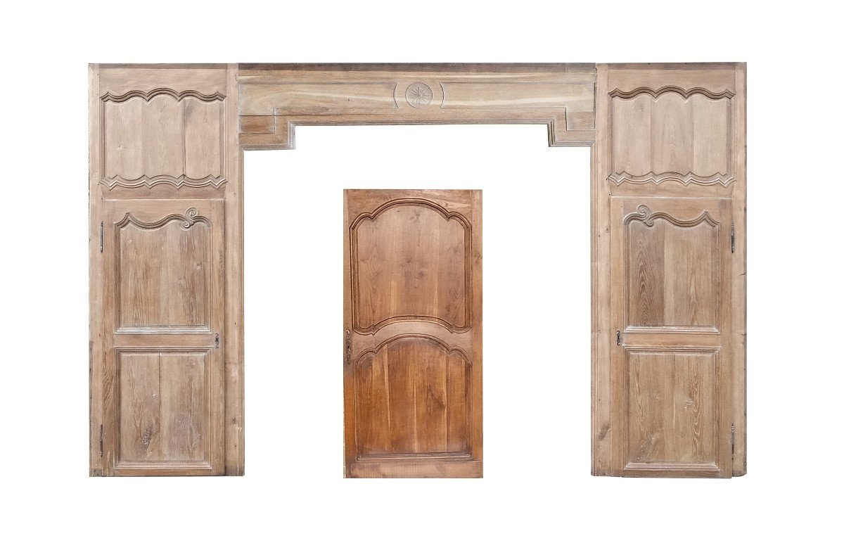 Two 18th Century Louis XV Doors In Oak Woodwork-photo-4